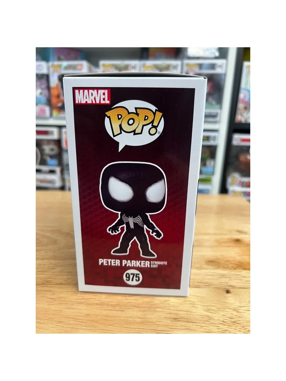 EXC Peter Parker Symbiote Suit Funko Pop #975 Venom Marvel Spider-man Games Shop